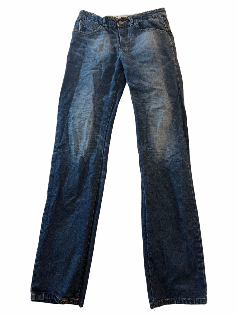 Integriti Men's Slim Straight Jeans Medium/Dark Indigo Wash 30x32 Inches